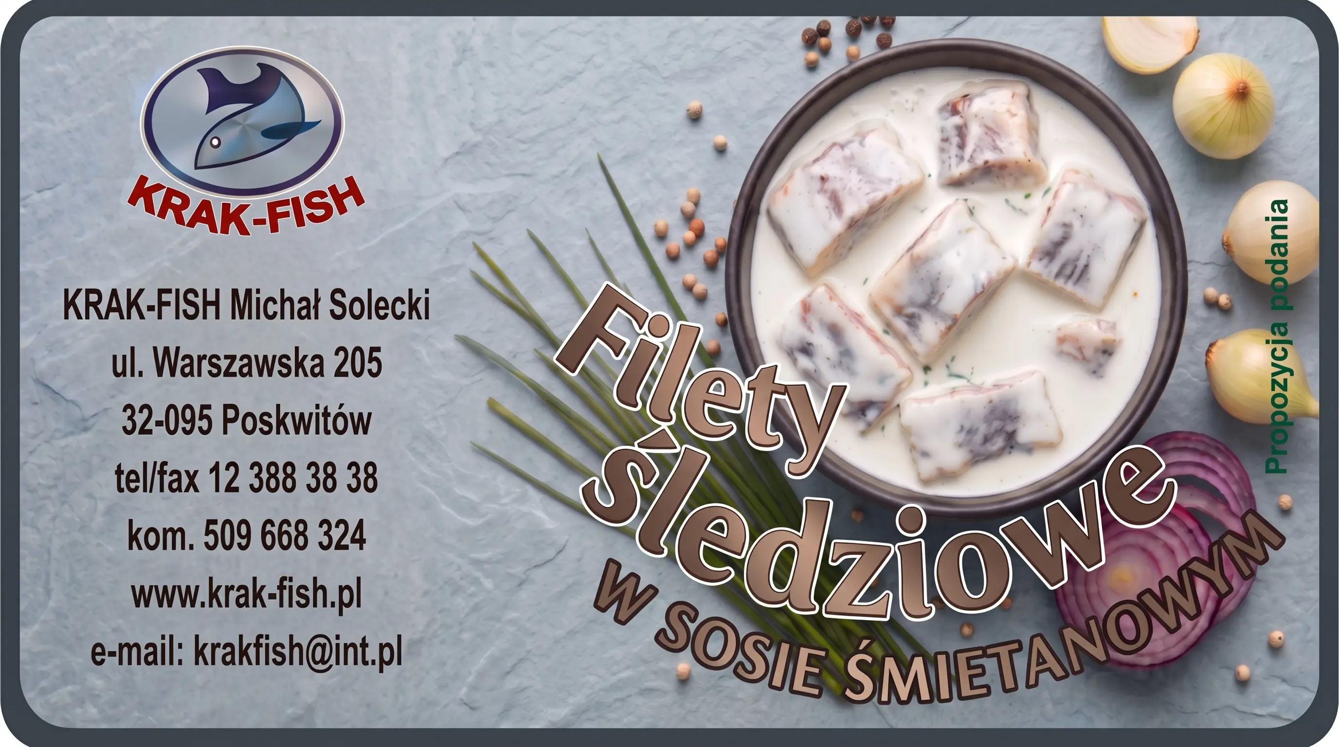 Etykieta Filety śledziowe w sosie śmietanowym
