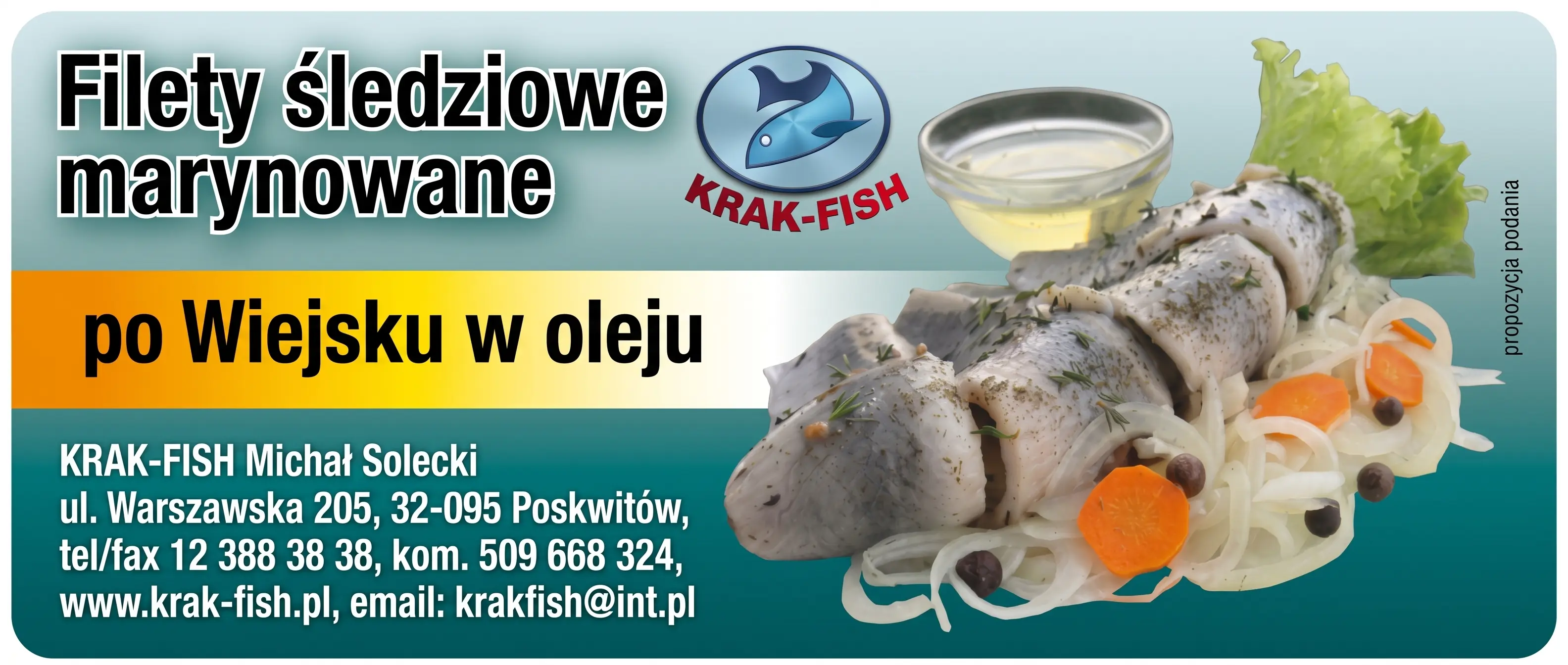 Etykieta Filety śledziowe marynowane po wiejsku w oleju
